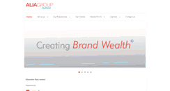 Desktop Screenshot of aliagroup.com